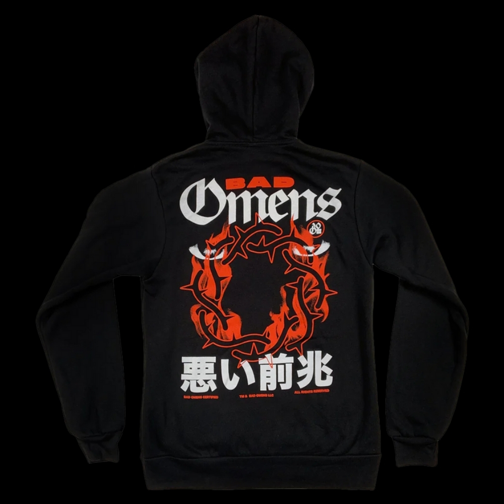 S Bad Omens "Like a Villian" Zip-up Hoodie